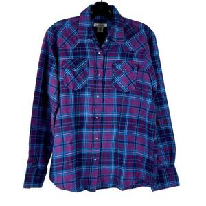 Back in the Saddle Snap Button Western Lightweight Button Down Medium